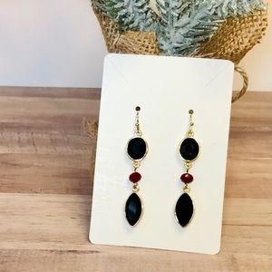 Perfect for Holidays - Gold Tone Dangle Earrings